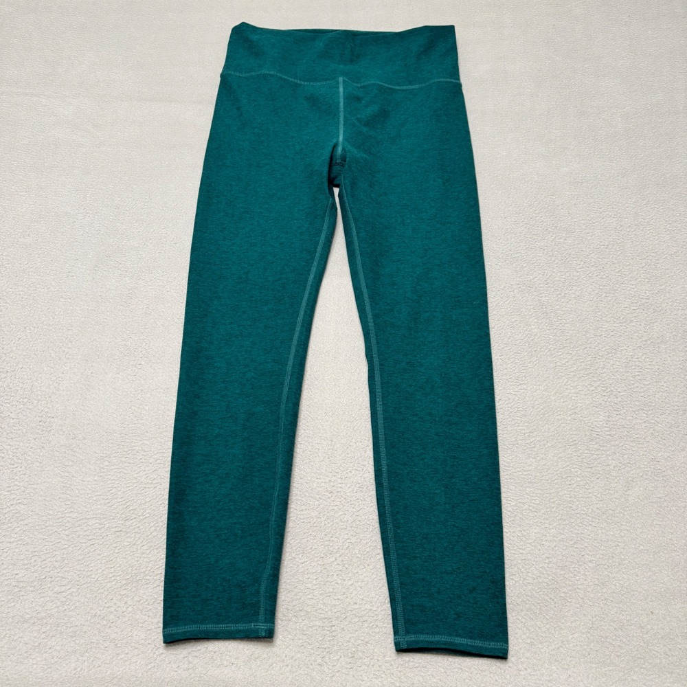 Vuori Leggings Womens Medium Green Heathered High Rise Yoga Athletic Pants